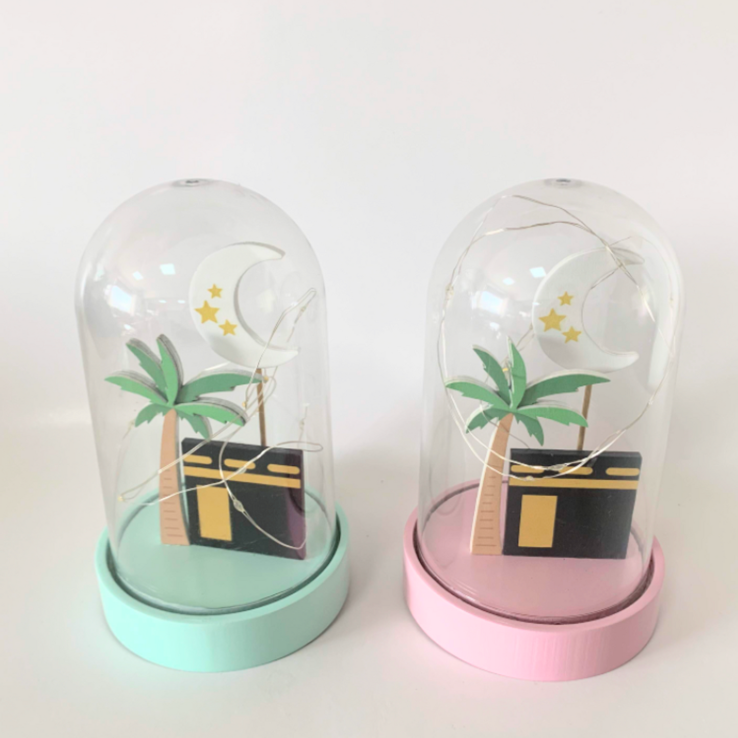Kaba Light Up Dome- Blue green/Pink